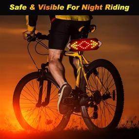 img 3 attached to 🚲 Bike Tail Light with Turn Signals | USB Rechargeable LED Rear Light, Waterproof Bicycle Remote Control | Suitable for Mountain Bike, Road Bicycle