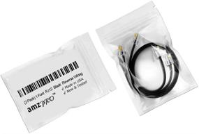 img 2 attached to 📞 2-пакет 1-футовых RJ12 6P6C телефонных кабелей - голосовой 12-дюймовый модульный шнур (черный, обратная проводка)