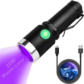 img 4 attached to Portable 20W Wood's Lamp - Black Light for Cat and Dog Ringworm Detection, Doctor's Pet Urine Detector and Bed Bug Inspection - Skin Analysis for Dog and Cat Care