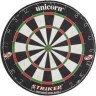 🦄 unicorn striker tournament-size dartboard: competition-quality with superslim wire fasteners for minimal bounce outs логотип