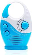 🔵 deeproar am fm portable radio hook: waterproof music shower speaker - blue bliss logo