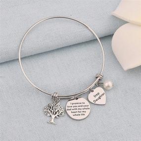 img 1 attached to 👩 Express Your Eternal Love: Bobauna Stepdaughter Bracelet for the Bridal Gift from Stepmom/Stepdad, Promising Unbounded Love for Your Dad/Mom