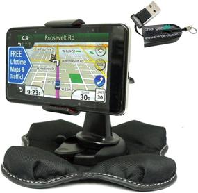img 4 attached to 🔌 ChargerCity Nonslip Beanbag Friction Mount for Garmin Nuvi GPS with Bonus MicroSD Card Reader
