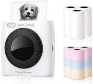 🖨️ paperang p2 portable printer – mini bluetooth wireless sticker printer thermal printer for android + ios with 6 rolls sticker ＆ colorful paper – ideal for work plan, meeting notes, gifts – 300 dpi logo