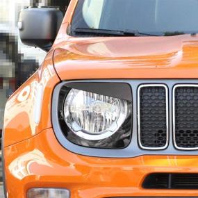img 3 attached to Black Headlight Bezels 2019 2020 Renegade