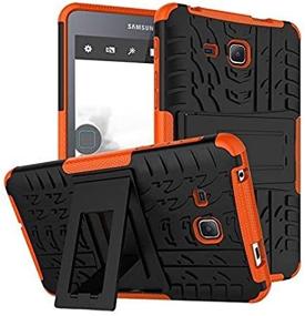 img 3 attached to 📱 Maomi Samsung Galaxy Tab A 7.0 Case 2016 Release (Model: SM-T280/T285) - Kickstand Heavy Duty Cover in Orange