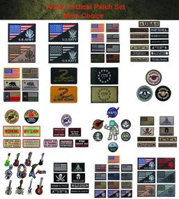 img 2 attached to 🎖️ 13 Piece Funny Tactical Patch Set: Full Embroidery Military Badge Emblems for Caps, Hats, Bags & More