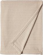 tommy bahama king natural viscose woven soft 🛏️ cotton blanket: luxurious comfort for a perfect night's sleep logo