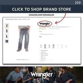 img 1 attached to 🤠 Водолаз Wrangler для мальчиков-ковбоев: предполагается, что одежда и джинсы регулярного кроя промыты и стилизованы.