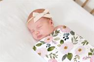 sorrel fern stretch swaddle receiving logo