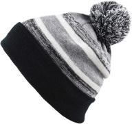 🧢 hat depot парни' манжеты beanie stripe - дополните стильными аксессуарами! логотип