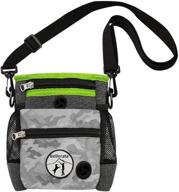 🐾 bellerata reflective and lightweight dog treat pouch with built-in poop bag dispenser for training logo