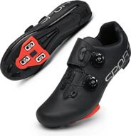 🚴 premium road bike shoes for men - adjustable cycling shoes with cleats set - compatible with spd sl delta cleats - high-performance men's indoor cycling shoes logo