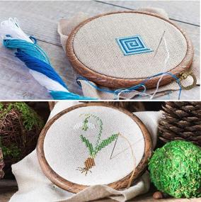 img 2 attached to 🎀 Exquisite Imitation Embroidery Display Hanging Ornaments for Decorative Elegance