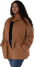 img 1 attached to Agnes Orinda Lightweight Drawstring Utility Women's Clothing in Coats, Jackets & Vests