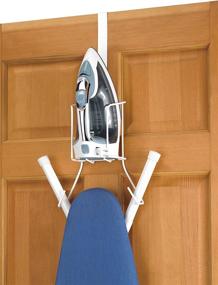 img 3 attached to 🔧 Optimize Your Space with Whitmor's Wire Over-The-Door Ironing Caddy - Efficient Organizer for Iron and Ironing Board Storage