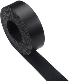 img 3 attached to CDY Long Black Leather Strap - 90 Inches x 1 Inch - Ideal for DIY Crafts, Pet Collars, Traction Ropes, Belts, Clothing, Jewelry, and Watch Straps (Black)