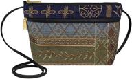 👜 danny tapestry crossbody: handmade women's handbags & wallets - adjustable style in crossbody bags logo