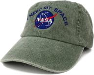 nasa space embroidered washed cotton sports & fitness logo