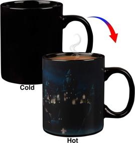 img 3 attached to 🏰 Harry Potter Hogwarts Castle Heat Reveal Ceramic Coffee Mug - Activates with Heat, Stunning Image