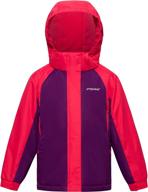 🧥 essential girl's waterproof ski jacket: warm winter coat for outdoor snowboarding, windproof & fleece lined логотип