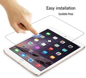 img 3 attached to 📱 Ailun 2.5D Tempered Glass Screen Protector for iPad (9.7-Inch, 2018/2017 Model, 6th/5th Generation), iPad Air 1, iPad Air 2, iPad Pro 9.7 - Case Friendly