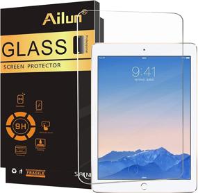 img 4 attached to 📱 Ailun 2.5D Tempered Glass Screen Protector for iPad (9.7-Inch, 2018/2017 Model, 6th/5th Generation), iPad Air 1, iPad Air 2, iPad Pro 9.7 - Case Friendly