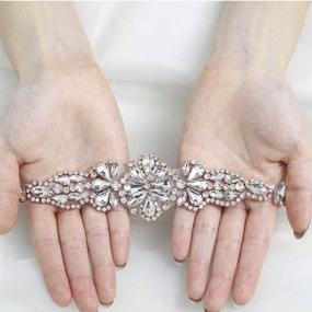 img 2 attached to Brishow Rhinestone Crystal Women's Handmade Belt Accessories: Glamorous and Stylish Additions