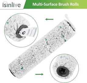 img 3 attached to 🐾 isinlive 2 Pack Pet Brush Roll and 2 Pack Vacuum Filter Replacement for Bissell CrossWave Cordless Max - Compatible with 2554, 2590, 2593, 2596 Series - Compare to Part 1618638 & 1608684