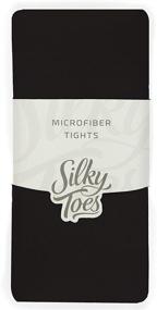 img 1 attached to 🧦 Silky Toes Microfiber Opaque Tights - Girls' Clothing & Socks/Tights