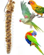 🐦 versatile metal bird foraging toy: perfect parrot fruit and vegetable holder for parakeets, cockatiels, conures, and more! logo