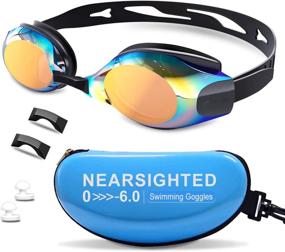 img 4 attached to DEFUNX Shortsighted Swimming Anti Leak Nearsighted