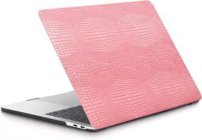 img 3 attached to 💻 G JGOO MacBook Air 13 Inch Case 2021 2020 2019 2018 Release M1 A2337 A2179 A1932, MacBook Air 2020 Case with Touch ID, Stylish Hard Shell Case + Keyboard Cover, Pink