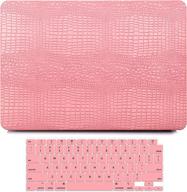 💻 g jgoo macbook air 13 inch case 2021 2020 2019 2018 release m1 a2337 a2179 a1932, macbook air 2020 case with touch id, stylish hard shell case + keyboard cover, pink логотип