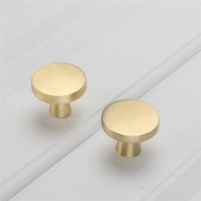 img 2 attached to 🔑 10Pack Brushed Gold Drawer Knobs Brass Cabinet Knobs - Enhance Your Décor with Goldenwarm Gold Dresser Knobs