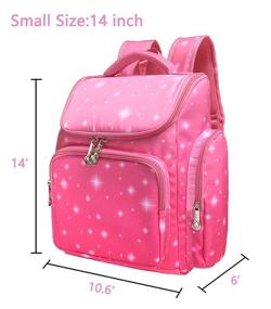 img 3 attached to Рюкзак Qiuhome School Backpack Girls 14Inch Backpacks