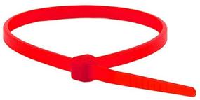 img 2 attached to 🔴 Monoprice Cable Tie 4 inch 18LBS, 100pcs/Pack - Red: Organize and Secure Your Cables with Ease