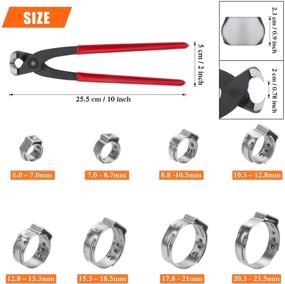 img 2 attached to HELIFOUNER Pieces Stainless Stepless Pincers