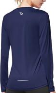 🏃 stay dry and stylish with baleaf women's long sleeve running shirts - athletic workout tops for quick dry performance logo