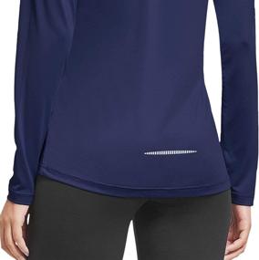 img 1 attached to 🏃 Stay Dry and Stylish with BALEAF Women's Long Sleeve Running Shirts - Athletic Workout Tops for Quick Dry Performance