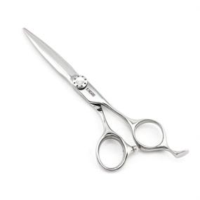 img 4 attached to ✂️ 6 Inch Hair Scissors - Barber Scissors for Haircuts with 440C Steel Blades by Kinsaro