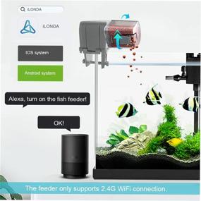 img 2 attached to 🐠 Decdeal Automatic Fish Feeder: Convenient App-Controlled Feeding Timer with Adjustable Outlet - Alexa Compatible!