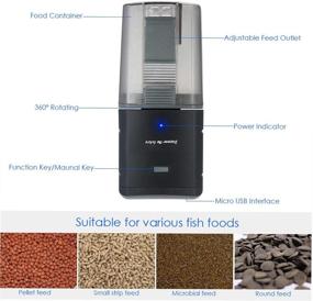 img 1 attached to 🐠 Decdeal Automatic Fish Feeder: Convenient App-Controlled Feeding Timer with Adjustable Outlet - Alexa Compatible!