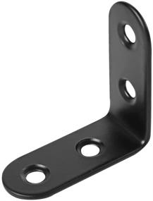 img 2 attached to 🔩 Black Stainless Steel Corner Brace Bracket: Durable and Versatile Support