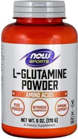 img 4 attached to 🏋️ NOW Sports Nutrition L-Glutamine Pure Powder: Nitrogen Transporter, Amino Acid Supplement – White, Unflavored 6 Oz
