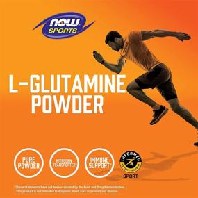 img 1 attached to 🏋️ NOW Sports Nutrition L-Glutamine Pure Powder: Nitrogen Transporter, Amino Acid Supplement – White, Unflavored 6 Oz