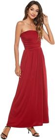 img 2 attached to LIVECLOTH Womens Strapless Cocktail Evening Women's Clothing