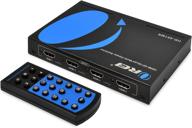 🔁 orei hdmi multi-viewer 4x1 seamless hdmi switch - 4 ports, ir remote, up to 1080p support, security camera, 4 in 1 hdmi switch logo