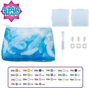 img 2 attached to 🐠 Aquabeads Decorator's Pouch - Fun Arts & Crafts Bead Kit for Kids with DIY Purse in Bubbly Blue Sea Life Theme
