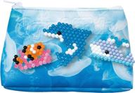 🐠 aquabeads decorator's pouch - fun arts & crafts bead kit for kids with diy purse in bubbly blue sea life theme logo